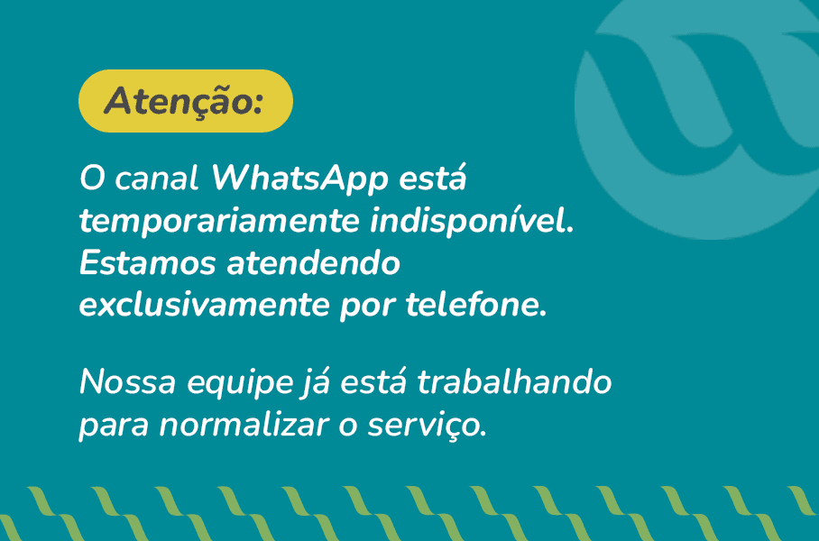 Whatsapp indisponível